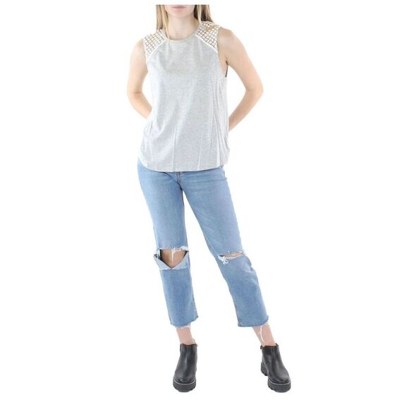 Generation Love Sleeves R Embroidered Knit Top Sz Round Neck Normcore - Picture 1 of 7